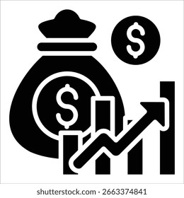 Investitionssymbolelement für Design