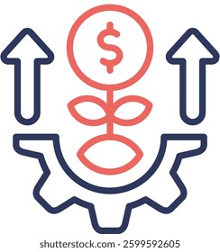 Investment Icon Element For Design And Vector