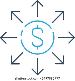 Investment Icon for Financial Growth and Asset Management