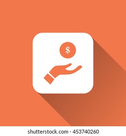 investment icon. flat design