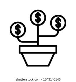 Investment icon or logo isolated sign symbol vector illustration - high quality black style vector icons
