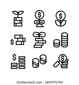 investment icon or logo isolated sign symbol vector illustration - Collection of high quality black style vector icons
