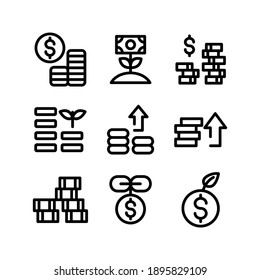 investment icon or logo isolated sign symbol vector illustration - Collection of high quality black style vector icons

