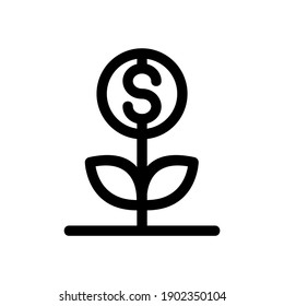 investment icon or logo isolated sign symbol vector illustration - high quality black style vector icons
