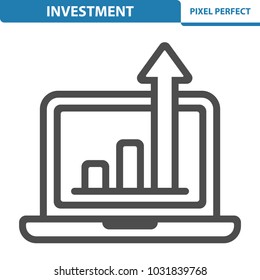 Investment Icon. Professional, pixel perfect icons optimized for both large and small resolutions. EPS 8 format. 12x size for preview.