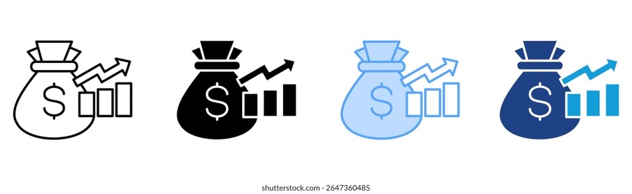 Investment Icon Set Multiple Style Collection