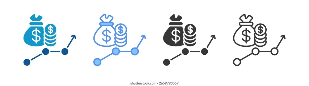 Investment Icon Set Multiple Style Collection