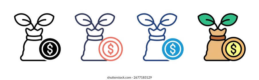 Investment Icon Set Multiple Style Collection