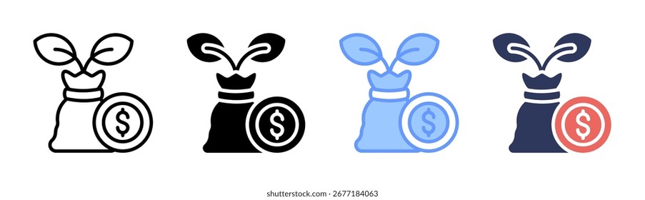 Investment Icon Set Multiple Style Collection
