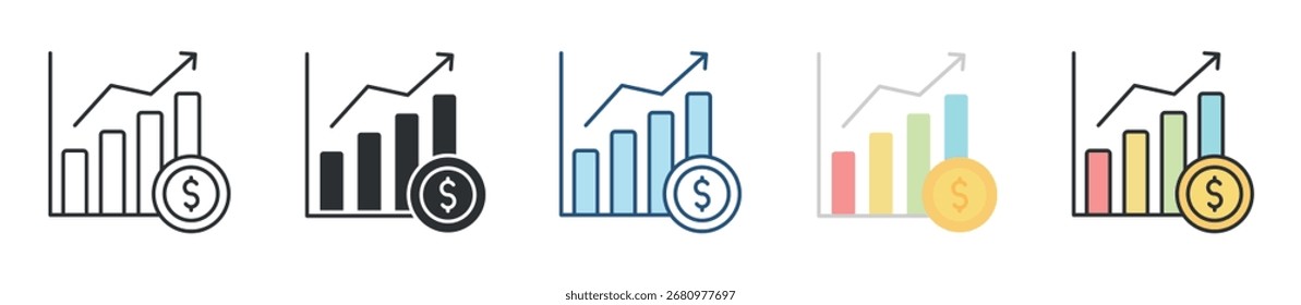 Investment Icon Set Multiple Style Collection