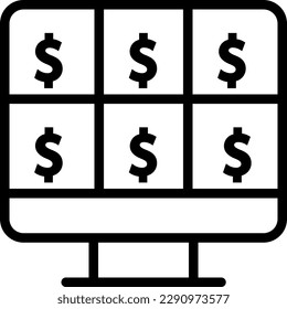 The Investment icon is a symbol for financial investments or funding, often used in finance or investment-related software