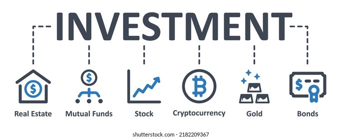 Investment icon - vector illustration . Investment, business, finance, Property, Land, stock, gold, bond, infographic, template, presentation, concept, banner, pictogram, icon set, icons .