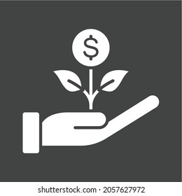 Imagen vectorial de icono de inversión. También se puede usar para Fitness físico. Adecuado para aplicaciones móviles, aplicaciones web y medios impresos.
