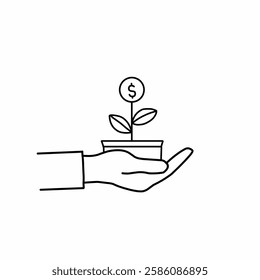 Investment icon vector image. Can also be used for Physical Fitness. Suitable for mobile apps