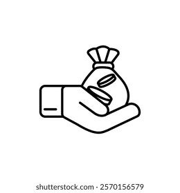 Investment icon Vector logo set flat