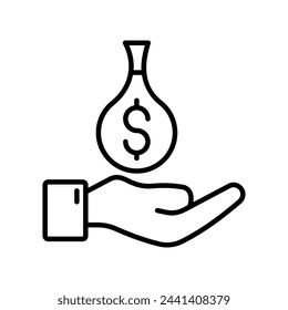 icono de inversión con fondo blanco vector ilustración de stock