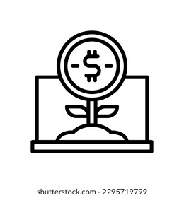 investment icon for your website, mobile, presentation, and logo design.