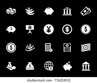 Investment icons set