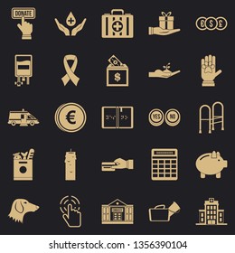 Investment icons set. Simple set of 25 investment vector icons for web for any design