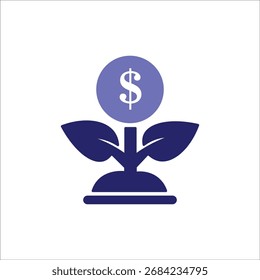 ícones de investimento. ilustração de vetor colorido simples