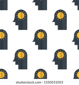 Investment idea seamless pattern design, Repeat textile design. Fabric print.
