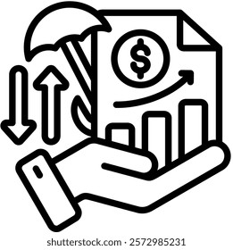 Investment Insurance Icon Element For Design