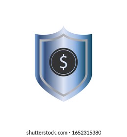 Investment Insurance Icon. Illustration of Asset Protection  As A Simple Vector Sign & Trendy Symbol  for Design and Websites, Presentation or Apps Elements.