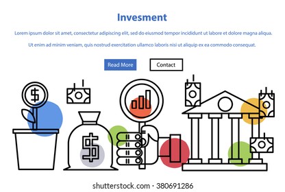Investment in line design . Apply to website .