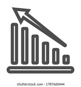 Investment line design icon vector