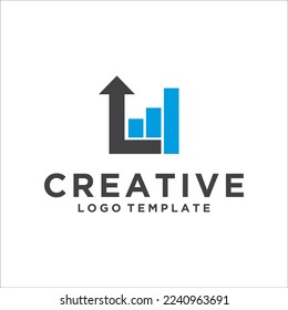 Investment logo with capital letter L, finance logo, financial investment logo, business logo