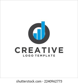 Investment logo with capital letter O, finance logo, financial investment logo, business logo