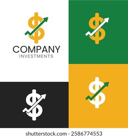 Investment logo with capital letter S and I, finance logo, financial investment logo, business logo