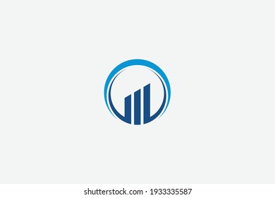 investment logo design vector concept