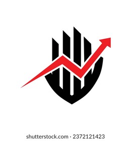 Investment logo, finance logo, financial investment logo, business logo illustration for financial company.
