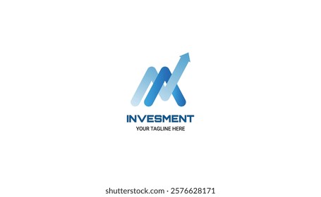 Investment logo finance logo, financial investment logo, business logo with letter N