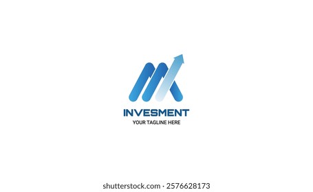 Investment logo finance logo, financial investment logo, business logo with letter N