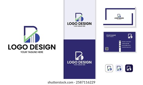 Investment logo finance logo, financial investment logo, business logo With letter B