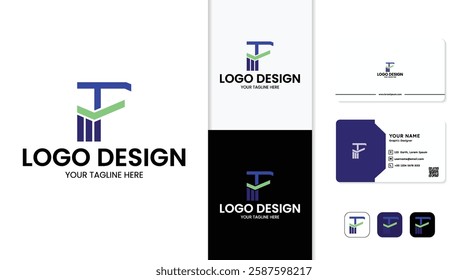 Investment logo finance logo, financial investment logo, business logo With letter F including business card