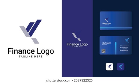 Investment logo finance logo, financial investment logo, business logo With letter K including business card