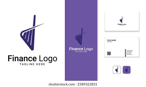 Investment logo finance logo, financial investment logo, business logo With letter J including business card