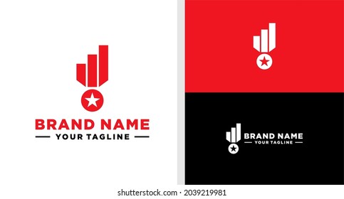 INVESTMENT LOGO MEDAL FINANCE EDITABLE