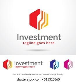 Investment Logo Template Design Vector