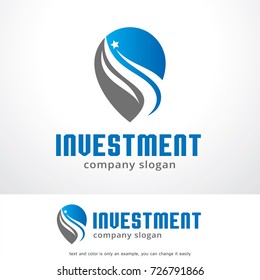 Investment Logo Template Design Vector, Emblem, Design Concept, Creative Symbol, Icon