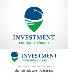 Investment Logo Template Design Vector, Emblem, Design Concept, Creative Symbol, Icon