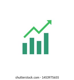 Investment logo template vector money grow icon design