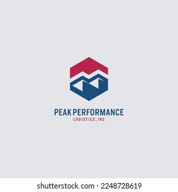Investment logo, Vector illustration of a mountain investment with arrows, Business vector logo template