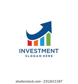 Investment logo vector with modern creative idea