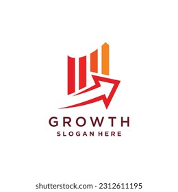 Investment logo vector with modern creative idea