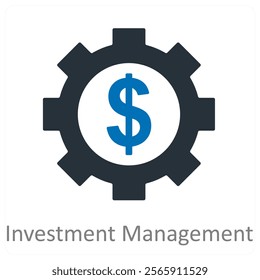 Investment Management and wealth icon concept