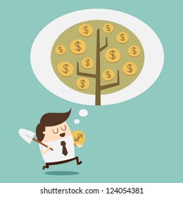 Investment - Money growth concept
